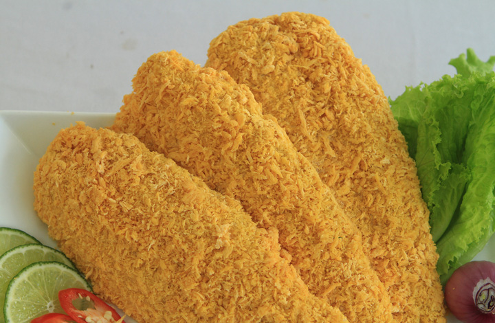 Breaded pangasius fillet